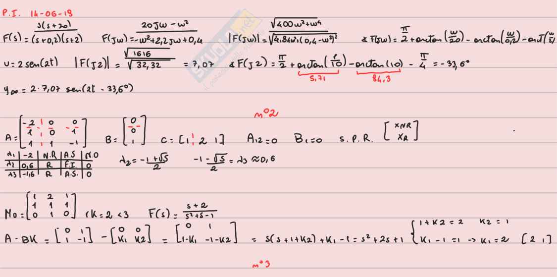 Compiti d'esame svolti Teoria dei sistemi - Parte 2 Pag. 2