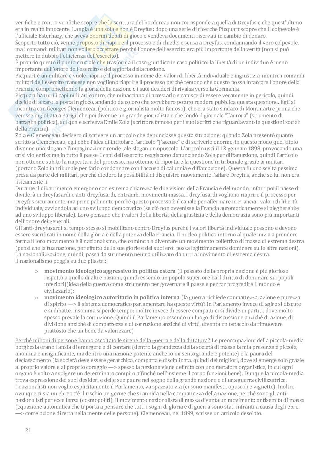 Appunti Storia contemporanea  Pag. 21