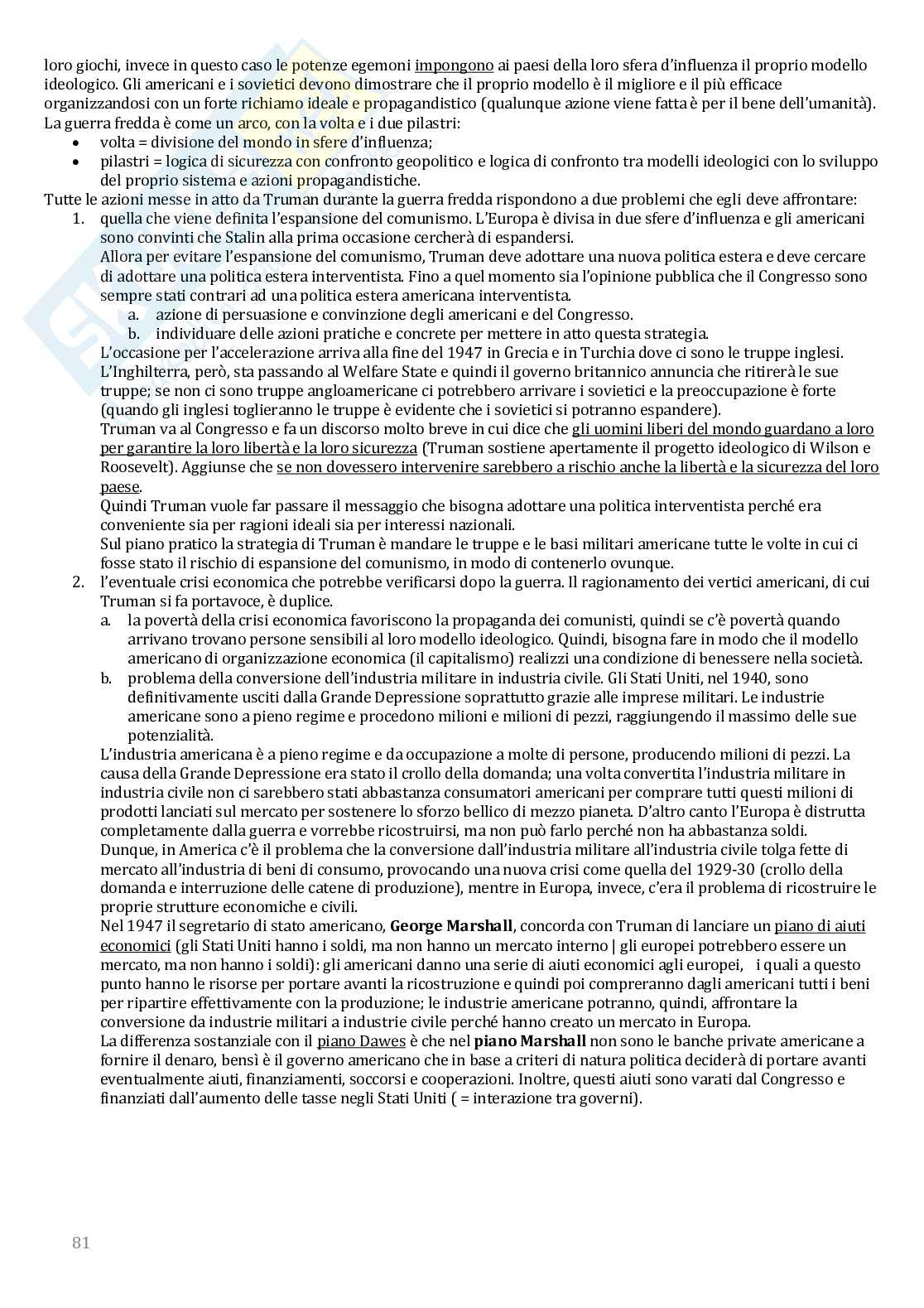 Appunti Storia contemporanea  Pag. 81