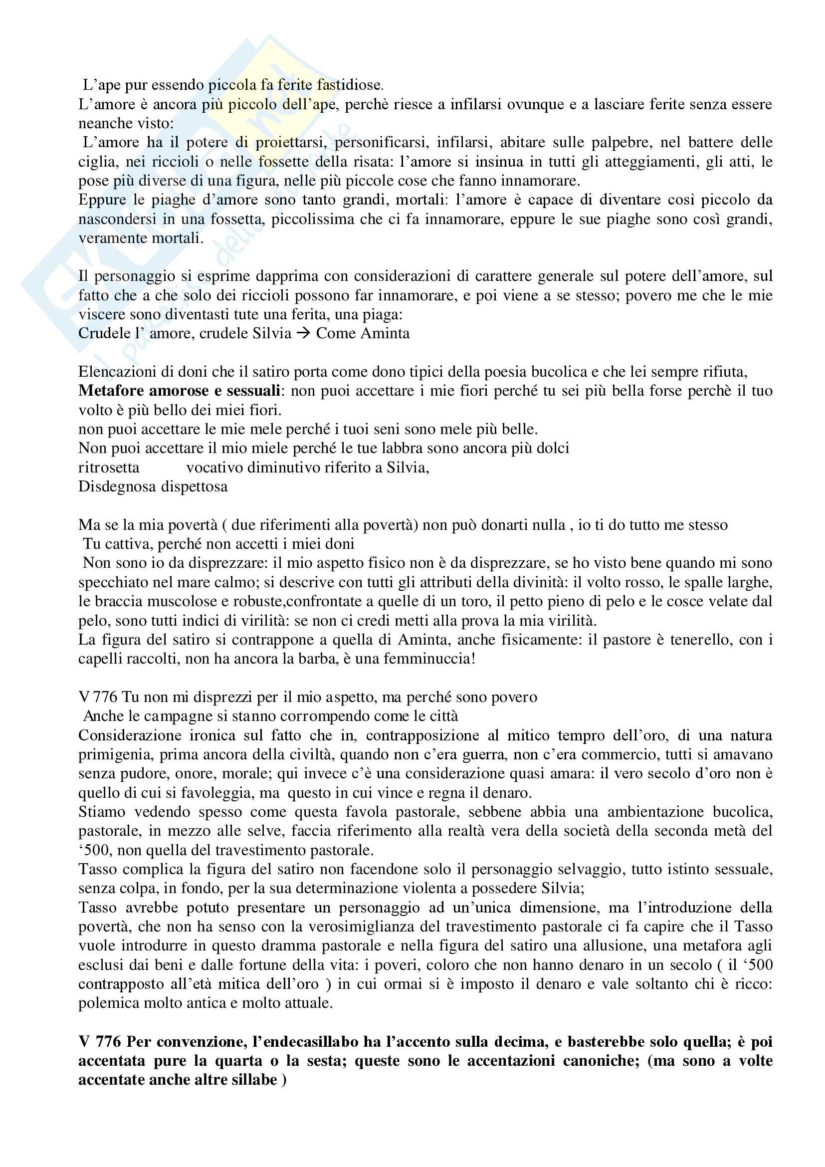 Letteratura teatrale italiana - Aminta Pag. 11