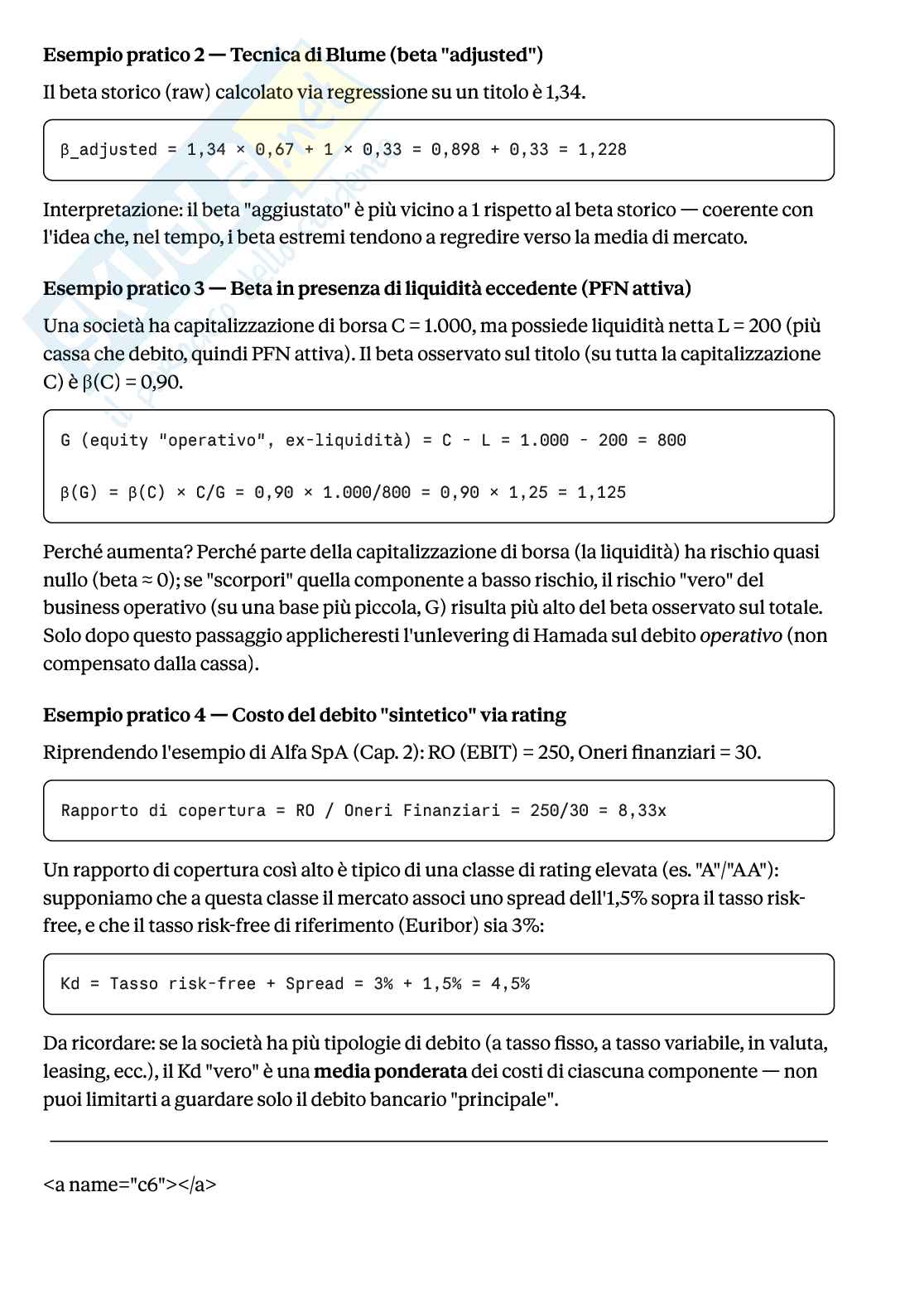 Approfondimento Valutazione finanziaria Pag. 11