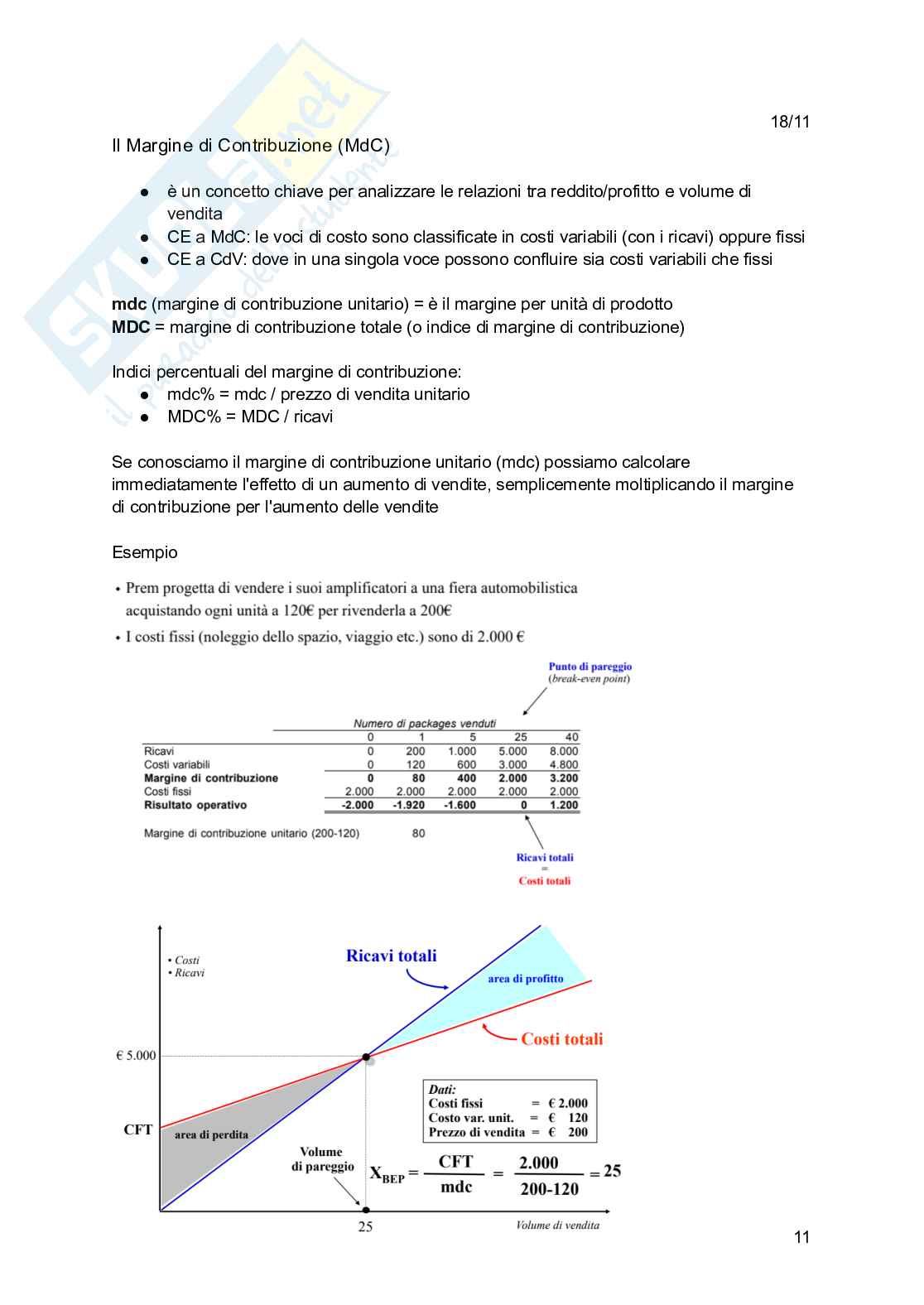 Controllo di gestione  Pag. 11