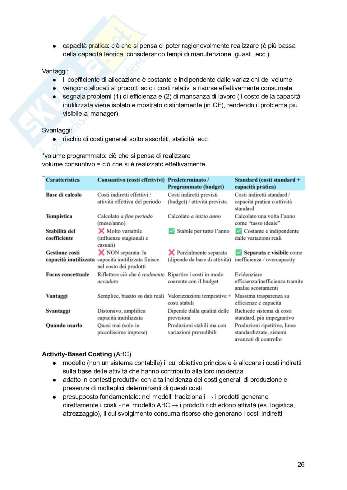 Controllo di gestione  Pag. 26