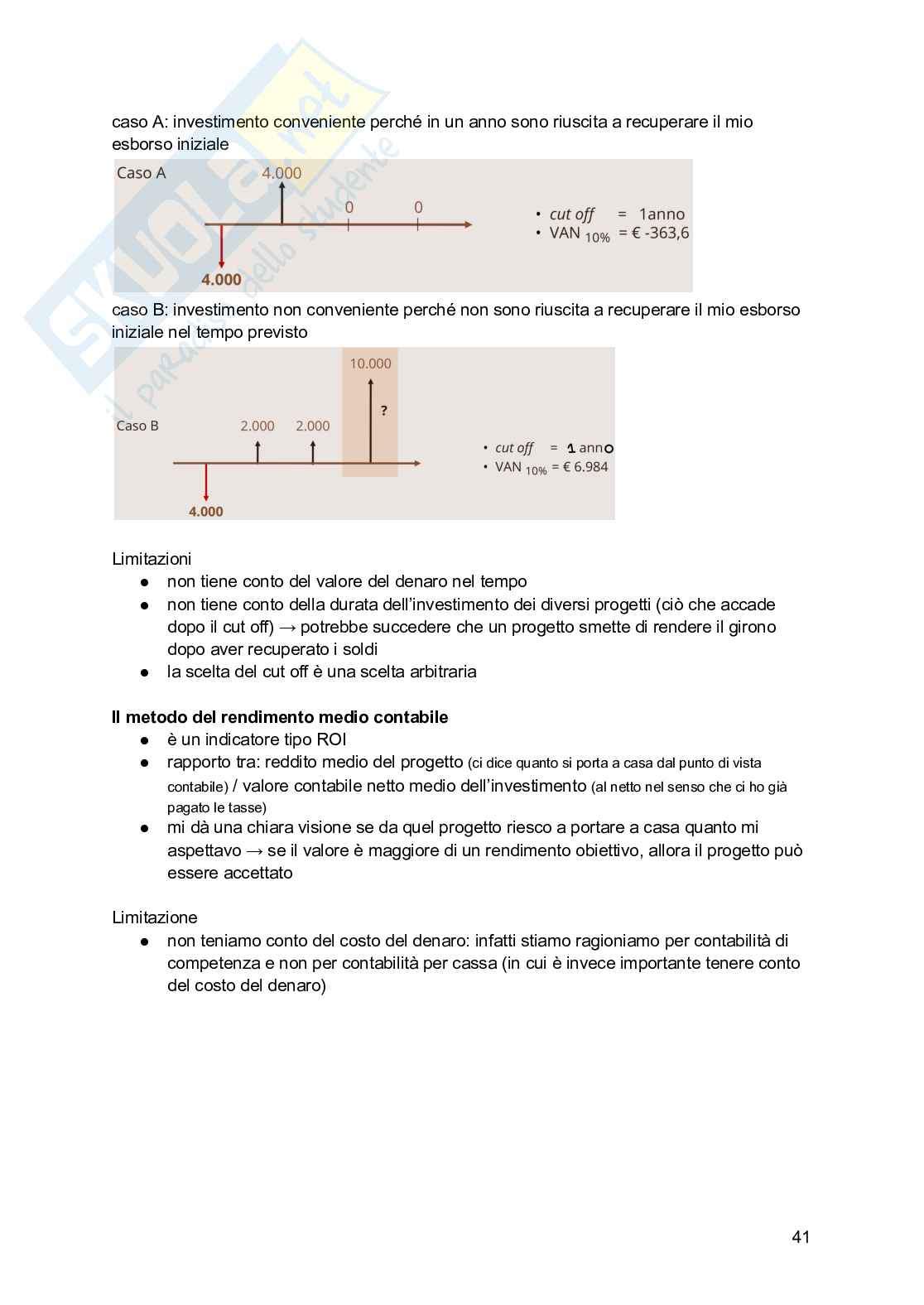 Controllo di gestione  Pag. 41