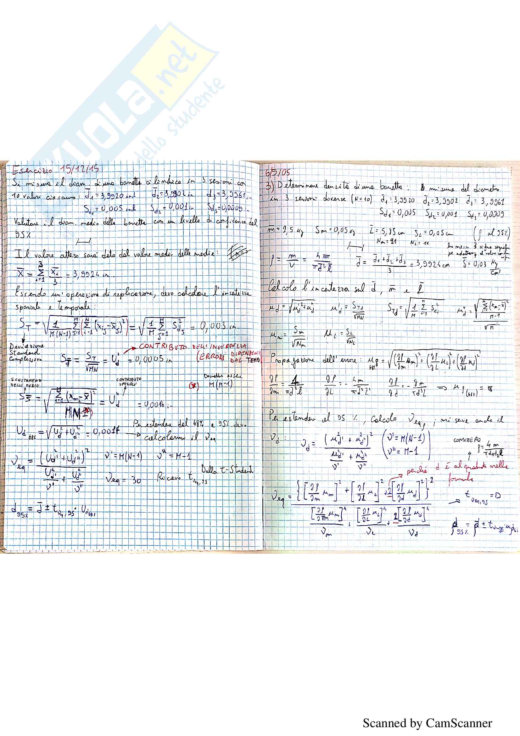 Esercizi di Misure Meccaniche e Termiche (prof. Vacca) Pag. 16