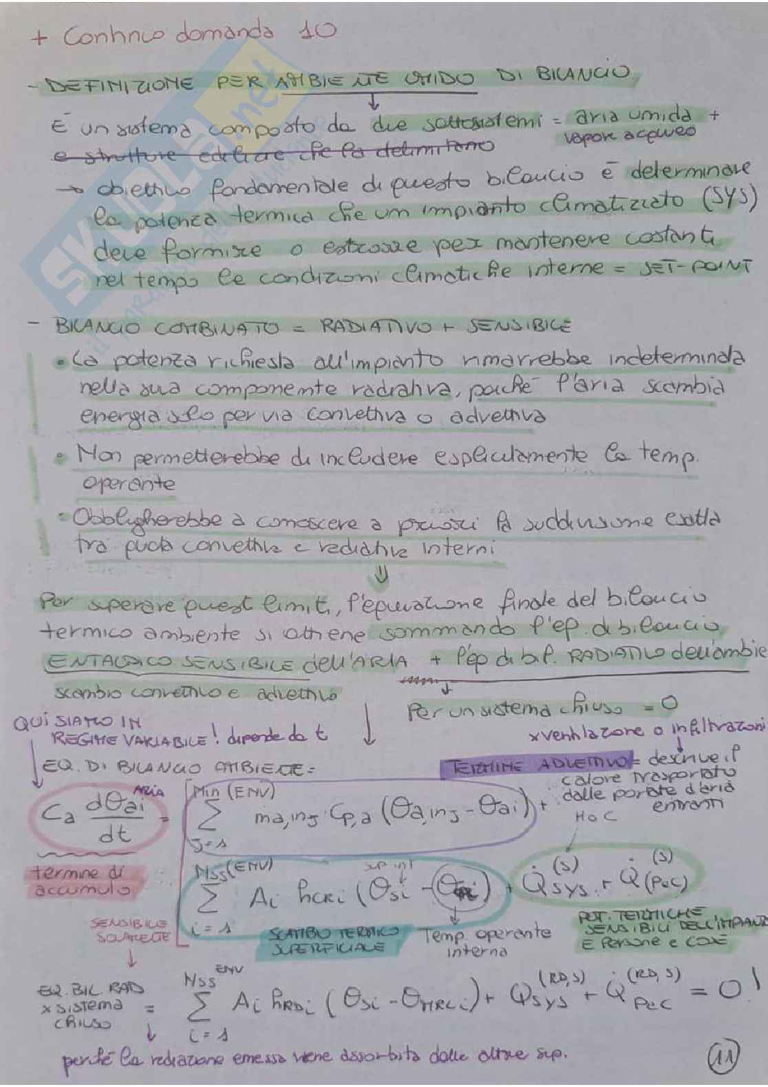 Appunti per l'esame di Complementi di fisica dell'edificio - Risposte alle domande Pag. 21