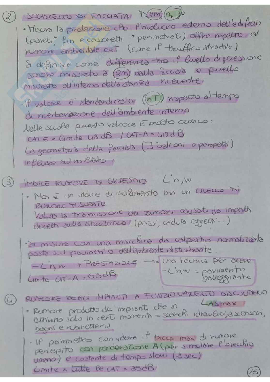 Appunti per l'esame di Complementi di fisica dell'edificio - Risposte alle domande Pag. 31