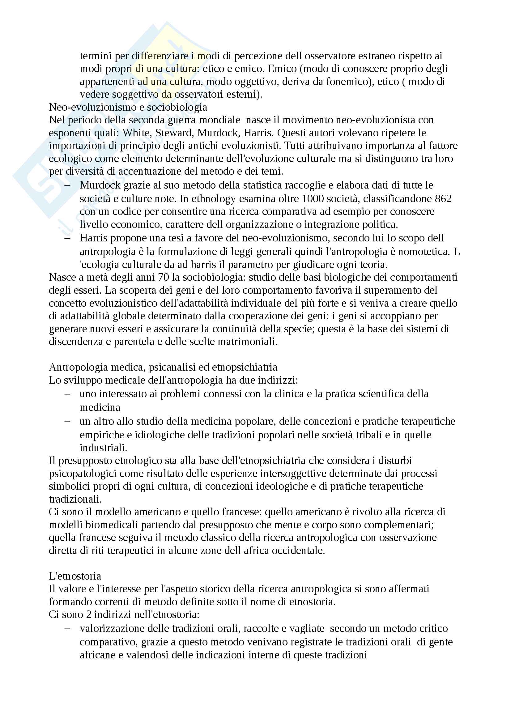 Riassunto esame Antropologia culturale, docente prof. Palmisano, libro consigliato Uomo,cultura, società, Bernardo Bernardi Pag. 26