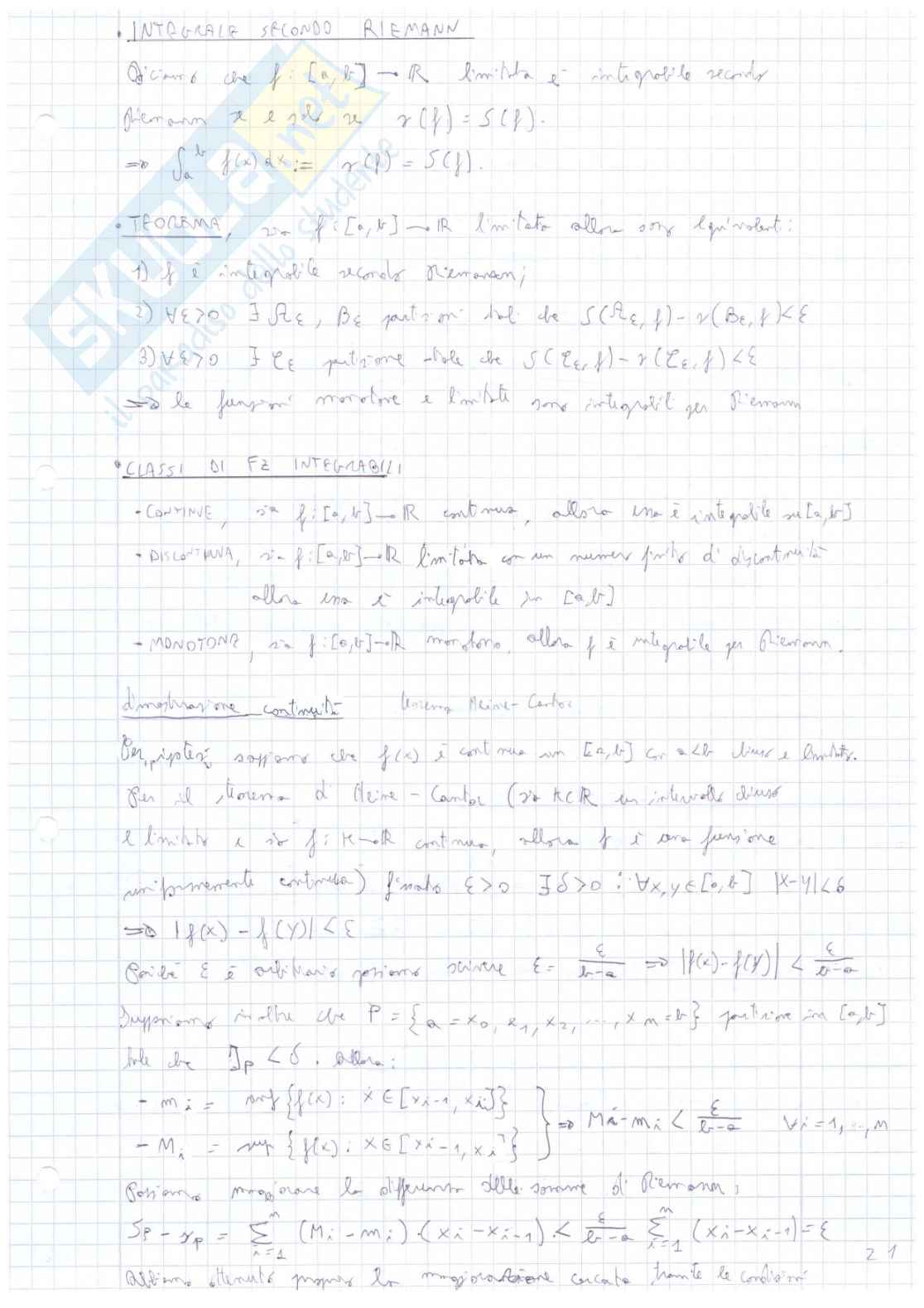 Appunti per l'orale di Analisi A  Pag. 21