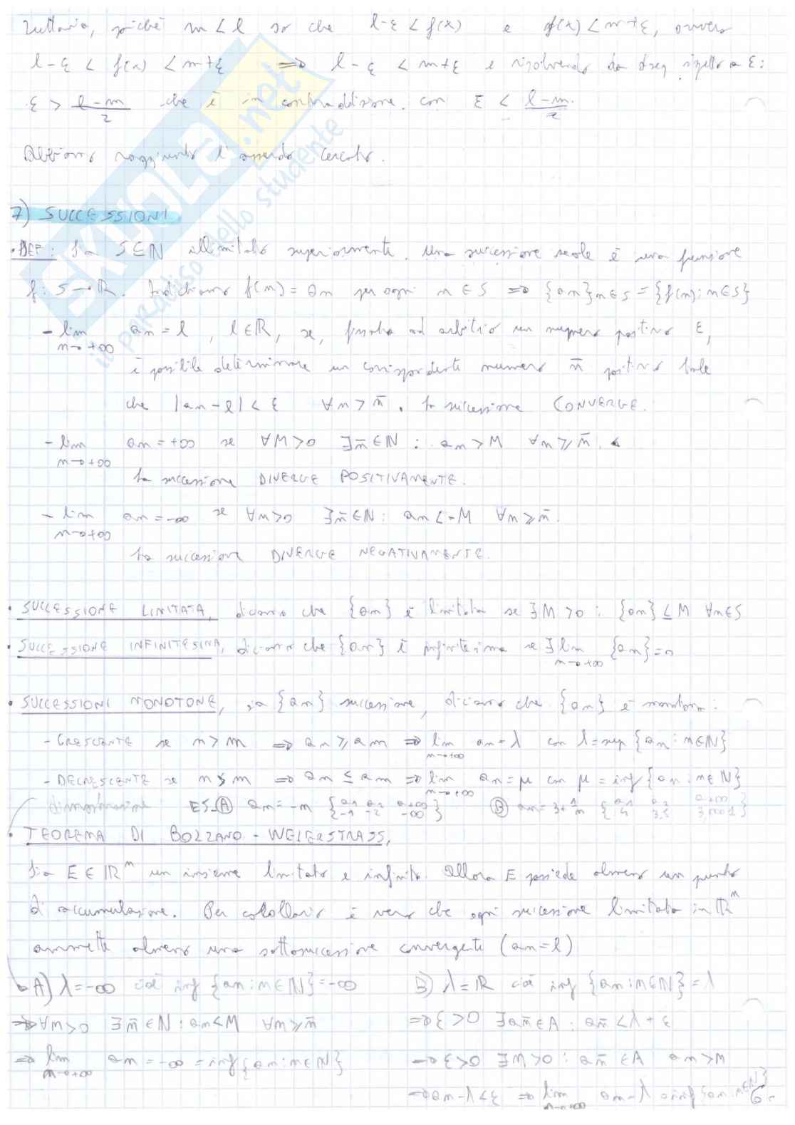 Appunti per l'orale di Analisi A  Pag. 6
