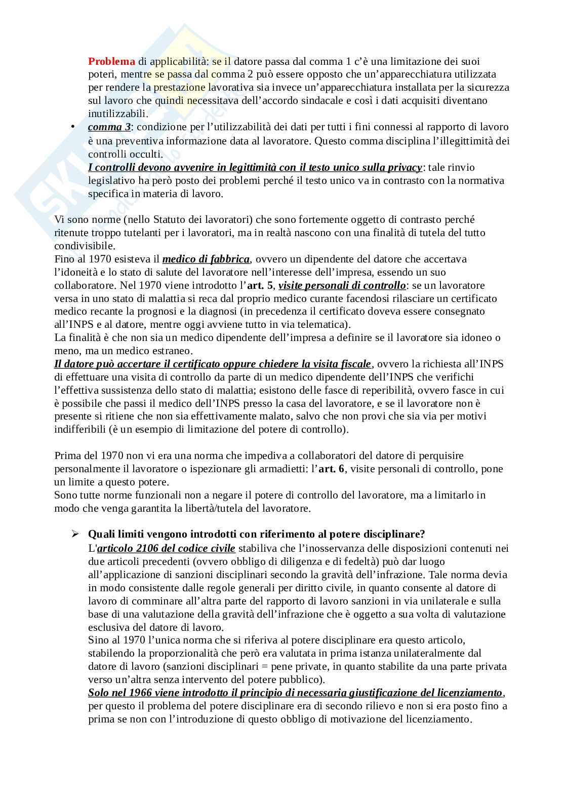 Diritto del lavoro - appunti completi Pag. 56