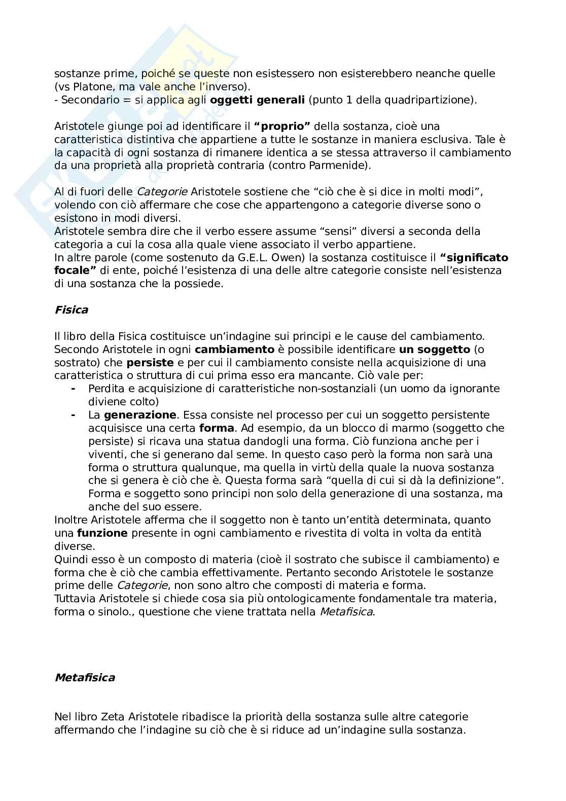 Riassunto esame storia della filosofia antica, prof. Petrucci, libro consigliato Incontro con Aristotele. Quindici lezioni, Vegetti, Mario, Ademollo, Francesco Pag. 16