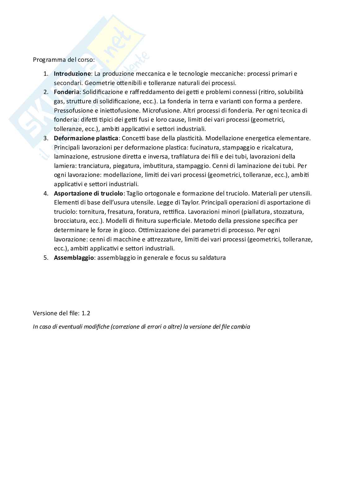 Mappe mentali e Schemi interattivi di Tecnologia meccanica Pag. 2