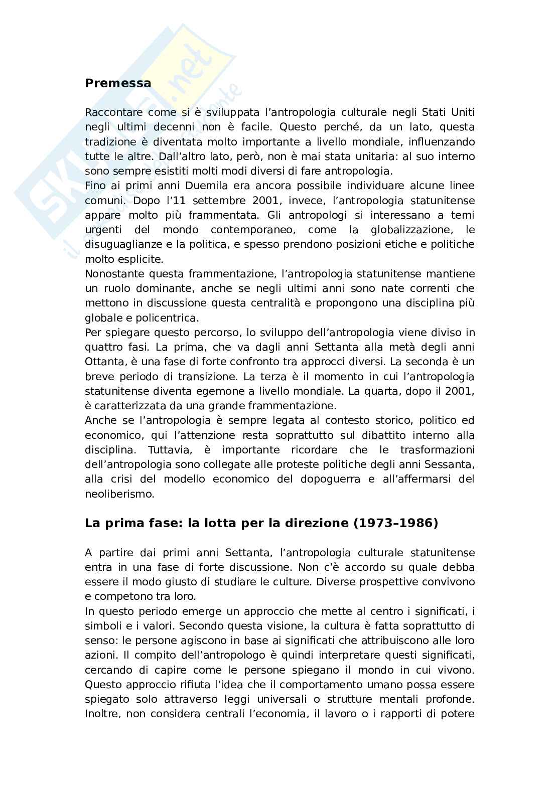 Riassunto esame Antropologia culturale, Prof. Palumbo Berardino, libro consigliato Dall'egemonia alla frammentazione, Palumbo Pag. 1