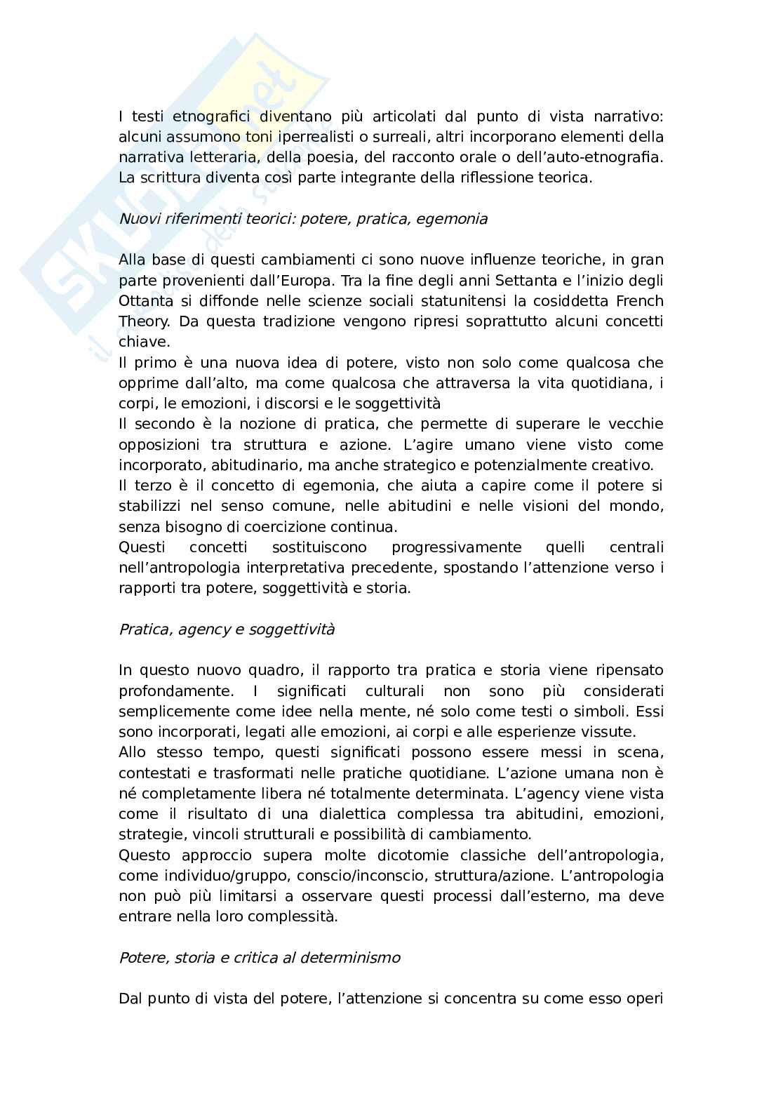 Riassunto esame Antropologia culturale, Prof. Palumbo Berardino, libro consigliato Dall'egemonia alla frammentazione, Palumbo Pag. 6