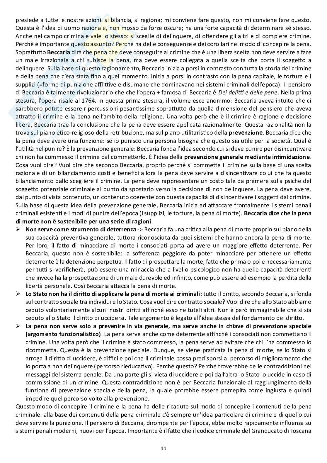 Appunti completi delle lezioni di Criminologia  Pag. 11