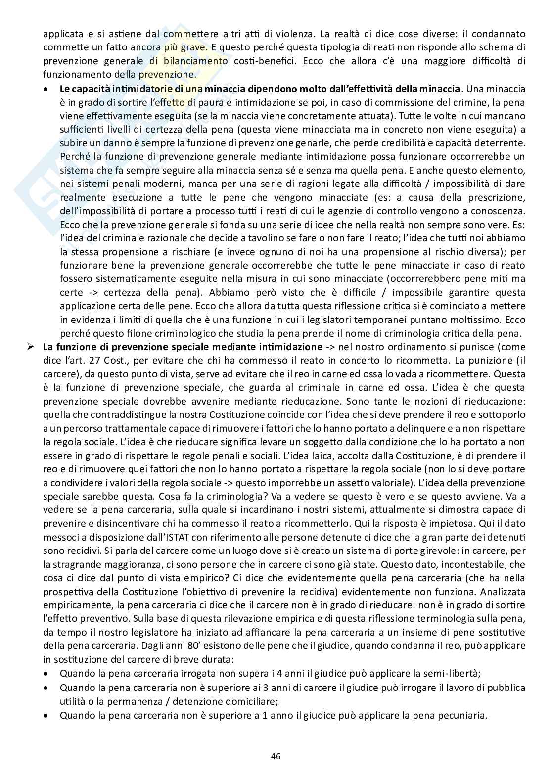 Appunti completi delle lezioni di Criminologia  Pag. 46