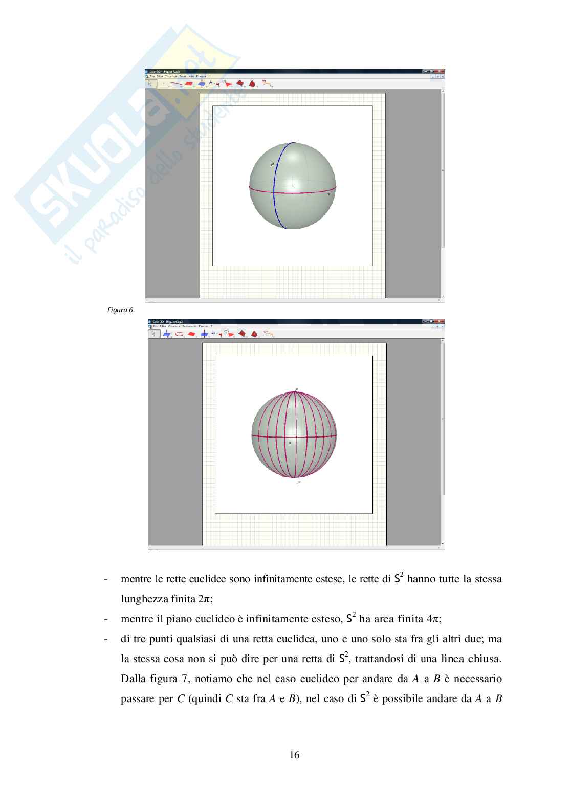 Le geometrie non euclidee Pag. 16