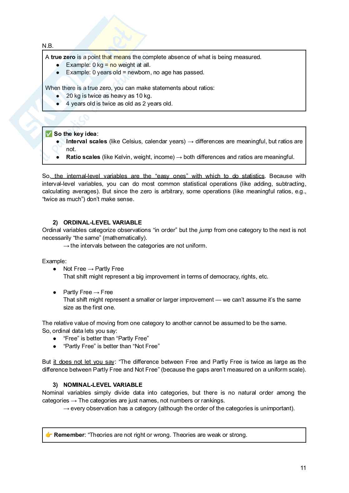 Riassunto esame Research methods, Prof. Binelli Chiara, libro consigliato Political Analysis, Loveless Pag. 11