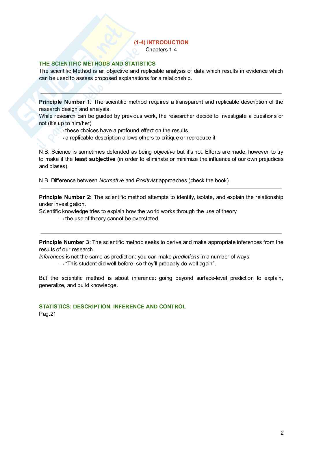 Riassunto esame Research methods, Prof. Binelli Chiara, libro consigliato Political Analysis, Loveless Pag. 2