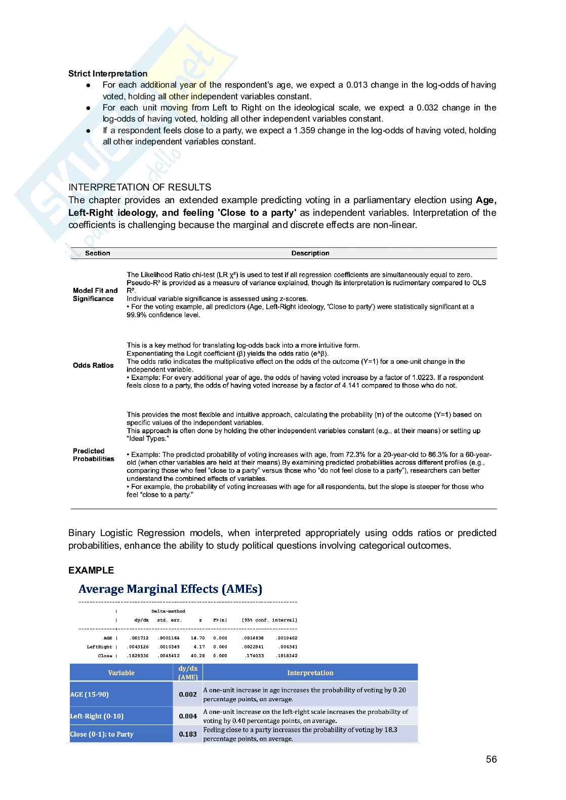 Riassunto esame Research methods, Prof. Binelli Chiara, libro consigliato Political Analysis, Loveless Pag. 56