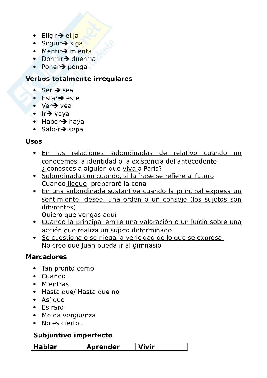 Riassunto esame Lingua spagnola 1, Prof. Caruso Valeria, libro consigliato Gramática española,  Di Raffaella Odicino (Autore), Cecilia Campos (Autore), Majorie Sanchez (Autore) Pag. 31