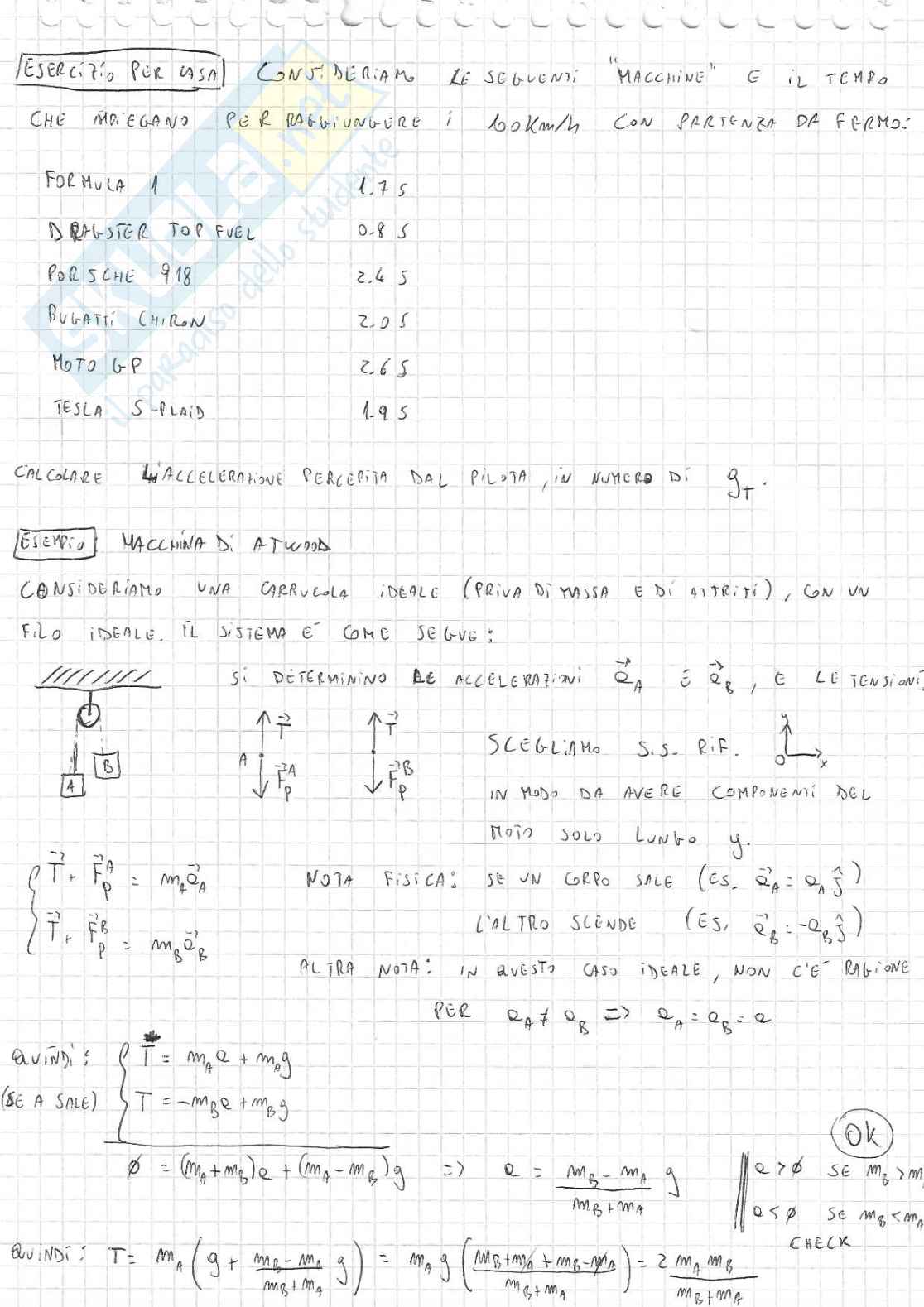 Appunti di Fisica 1 sulle forze Pag. 16
