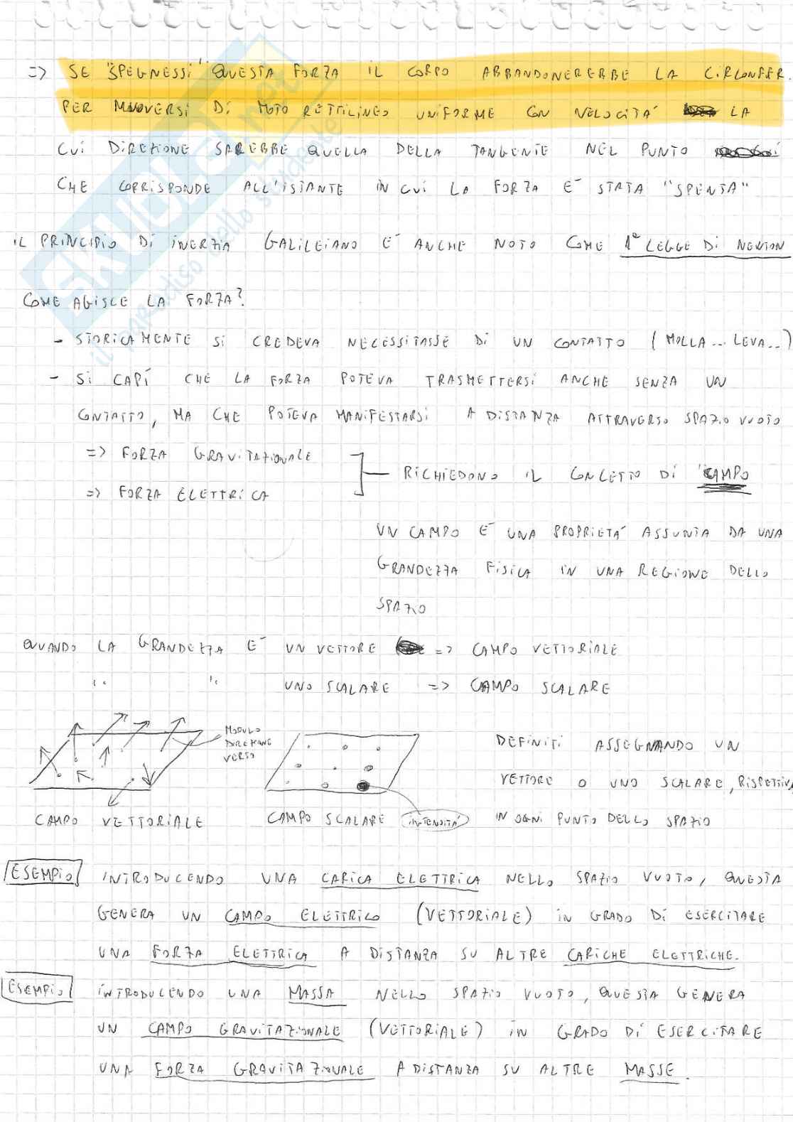 Appunti di Fisica 1 sulle forze Pag. 2