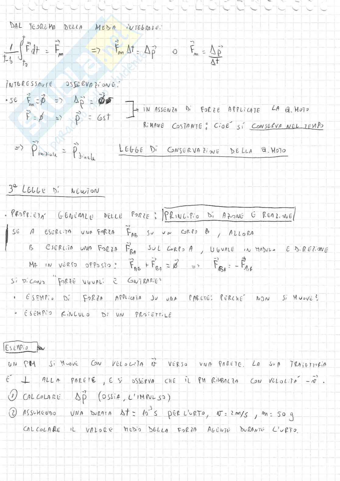 Appunti di Fisica 1 sulle forze Pag. 6