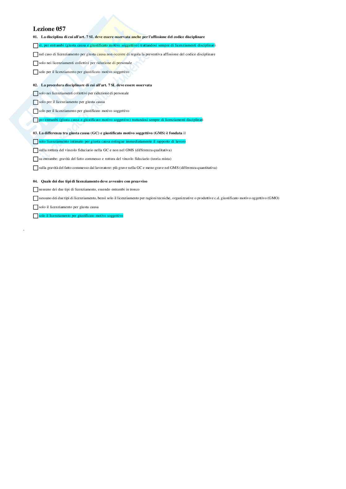 Diritto del lavoro Pag. 61