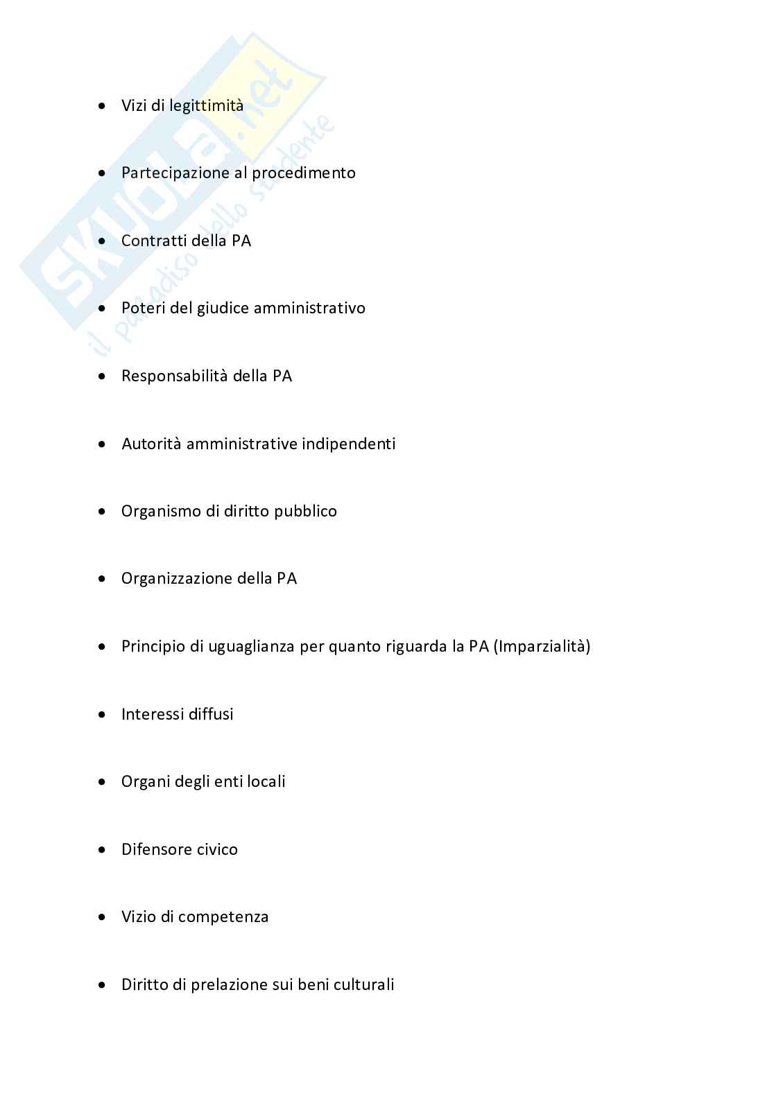 285 Domande d'esame Diritto Amministrativo (Prof. D. Siclari) Pag. 21
