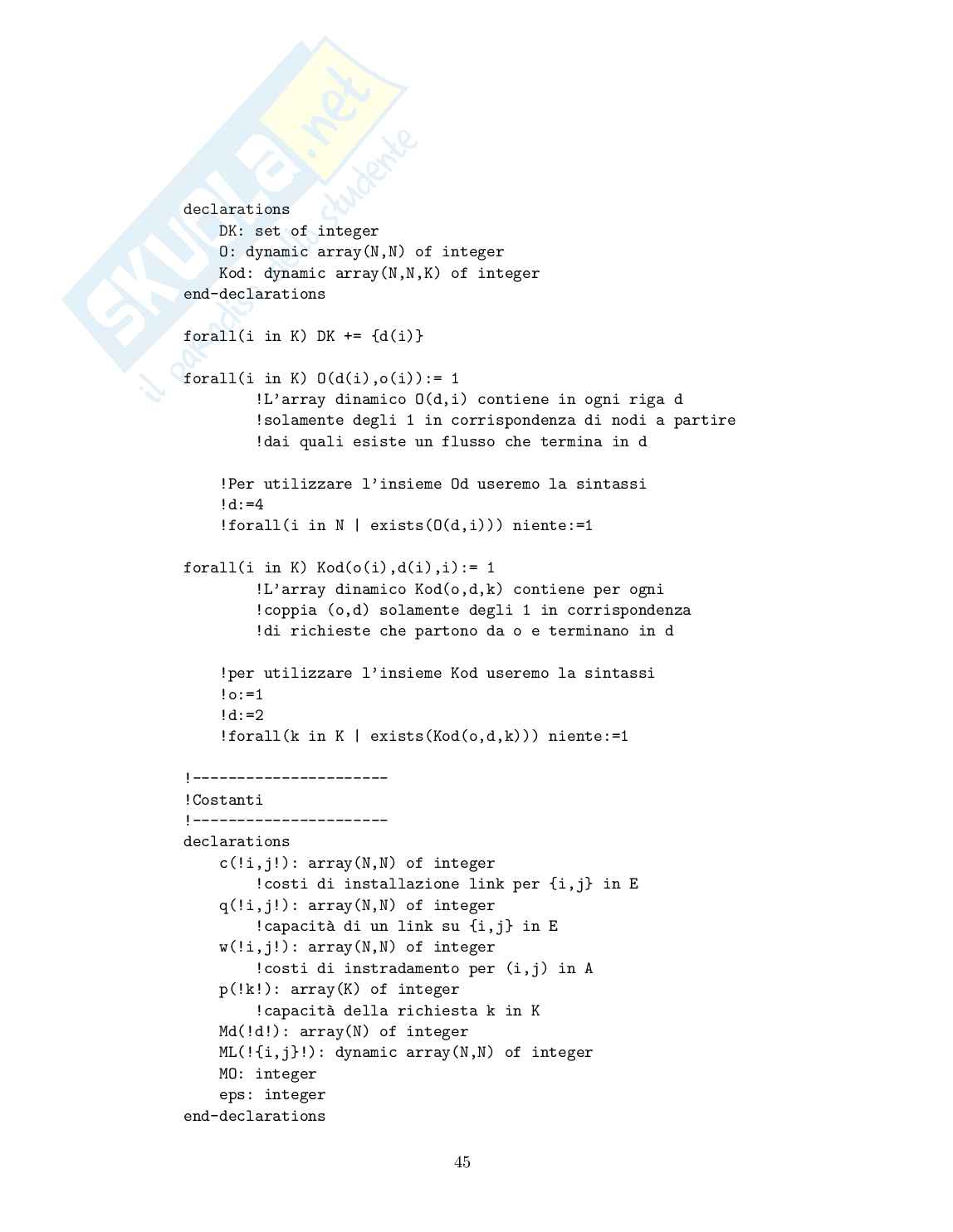 Ottimizzazione topologica di reti di tipo Internet Protocol con il metodo del Local Branching Pag. 46