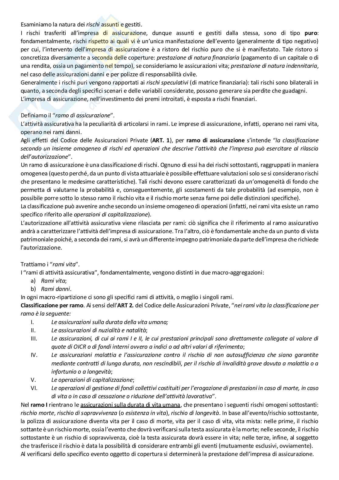 Appunti di  Economia delle aziende di assicurazione - Ramo vita Pag. 2