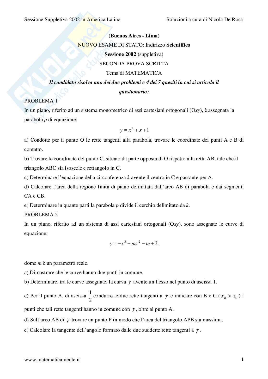 2002 - liceo scientifico - scuole italiane in America Latina Pag. 1