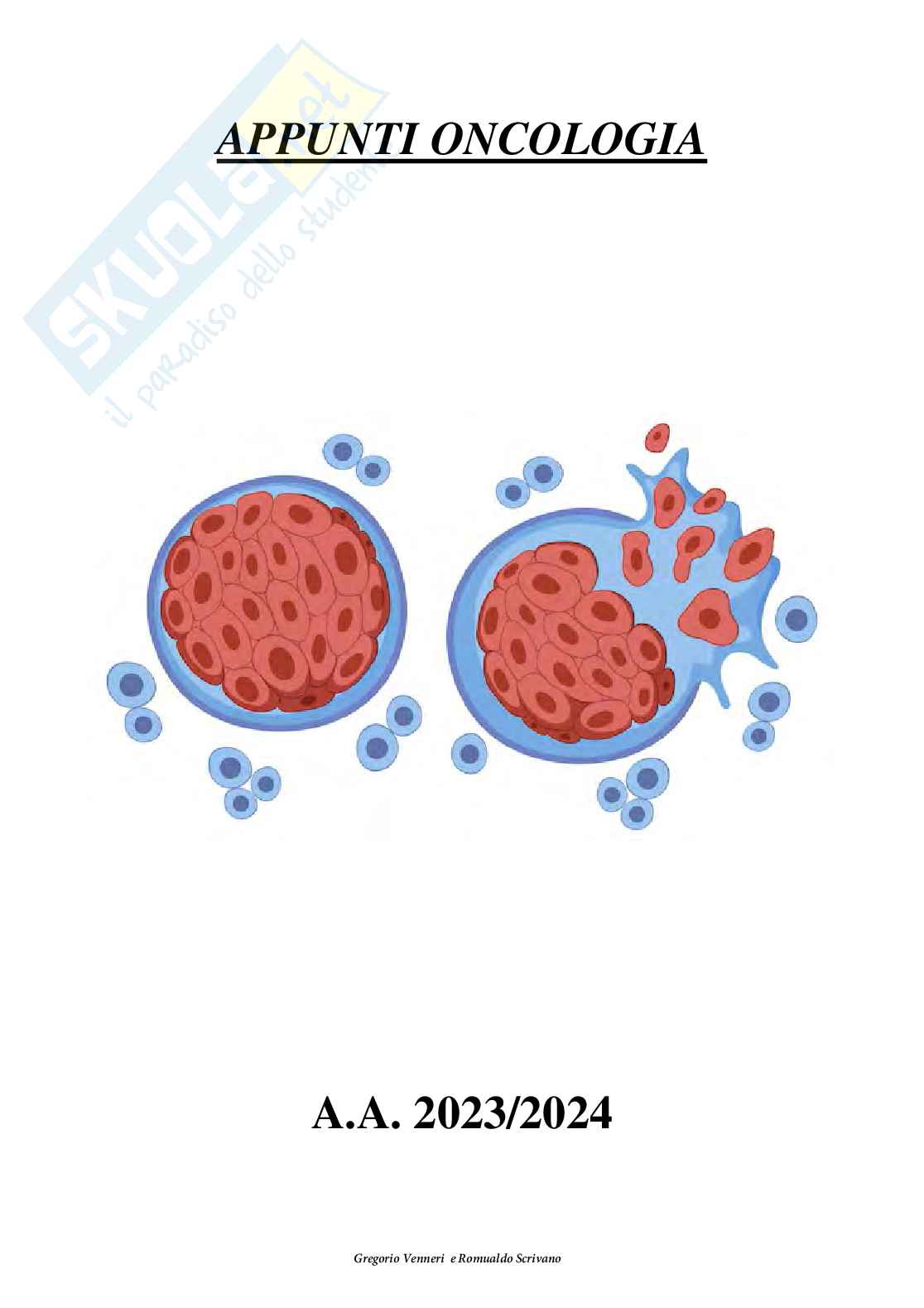 Appunti Oncologia ed ematologia Pag. 1