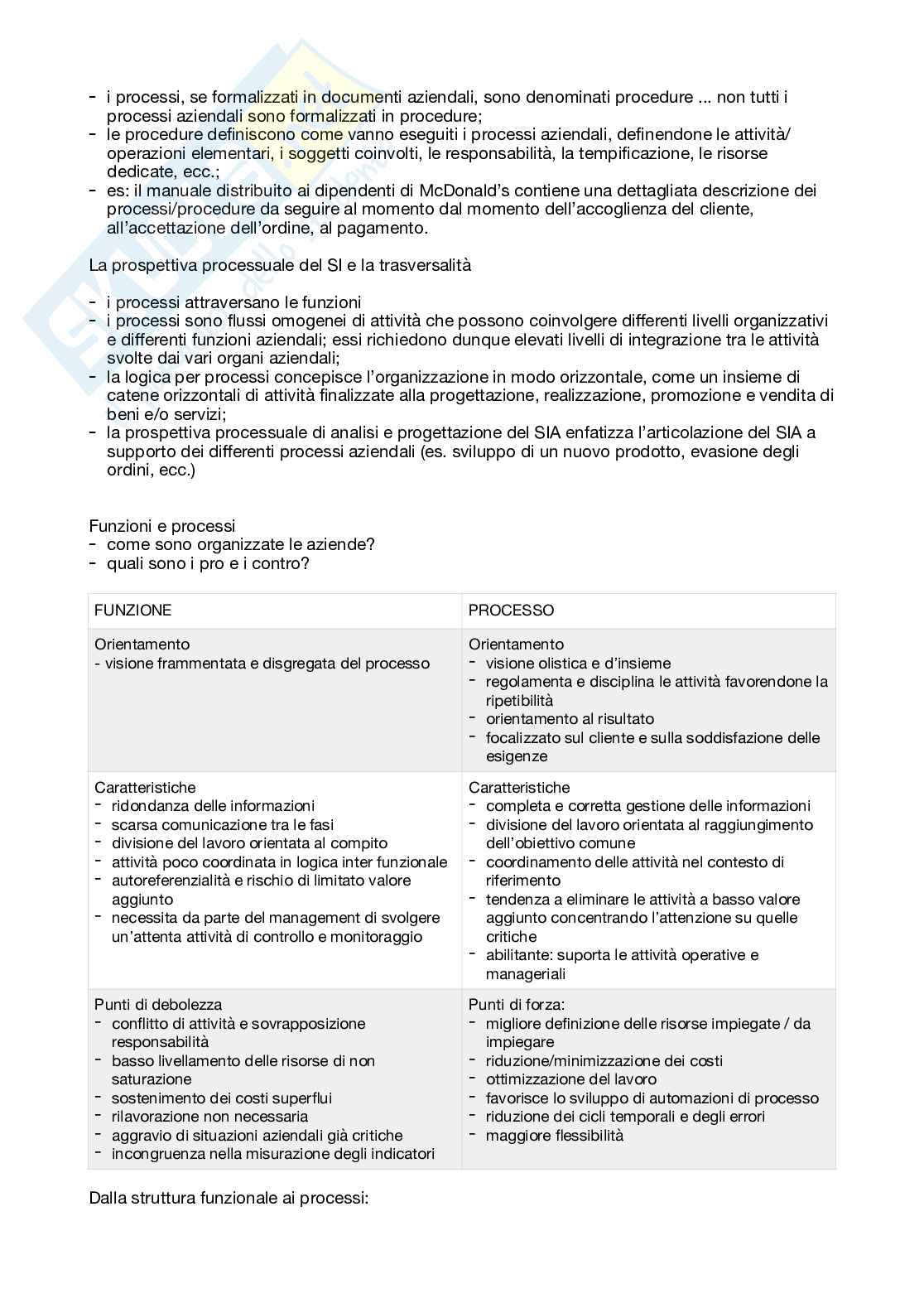 Organizzazione dei sistemi informativi - 1 modulo appunti Pag. 16