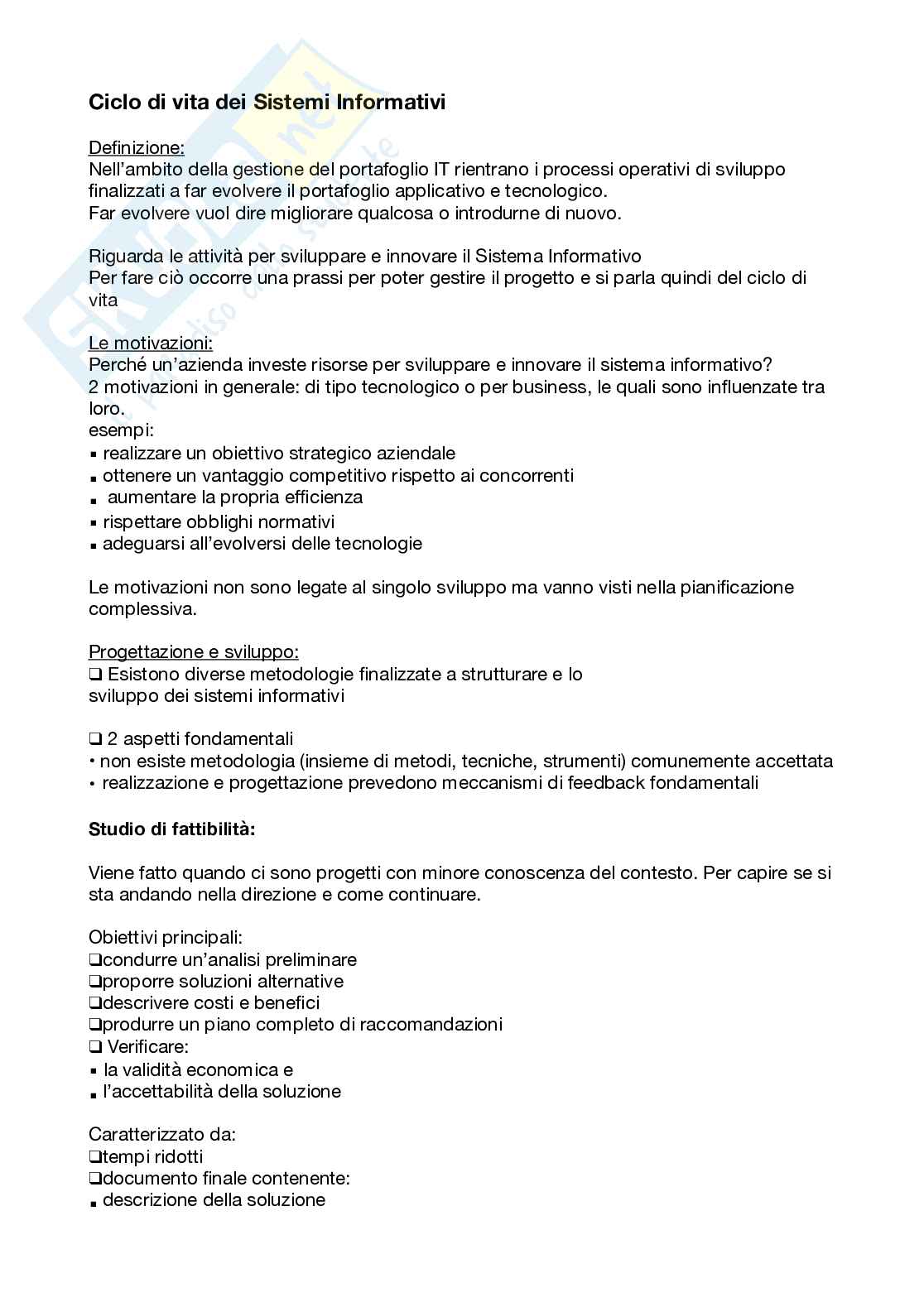 Organizzazione dei sistemi informativi - 1 modulo appunti Pag. 31