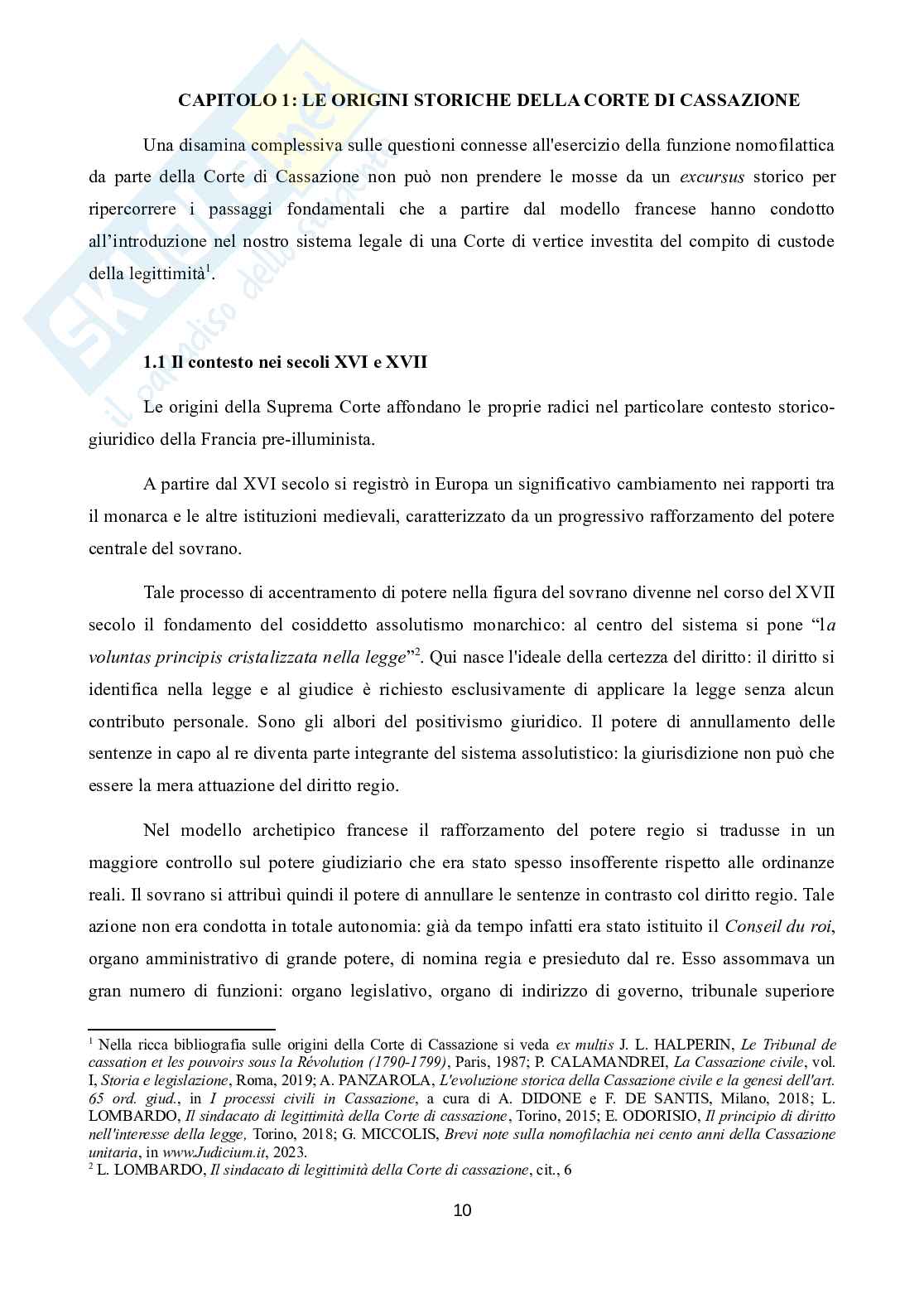 Principio di diritto e nomofilachia nel giudizio di Cassazione. Una prospettiva critica Pag. 11