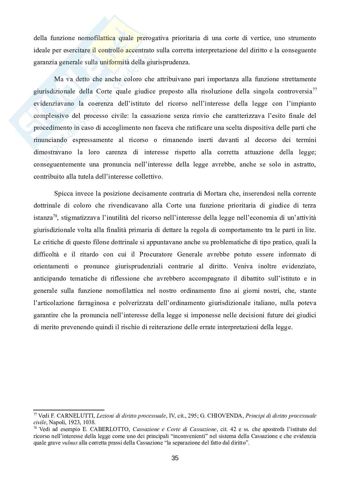 Principio di diritto e nomofilachia nel giudizio di Cassazione. Una prospettiva critica Pag. 36