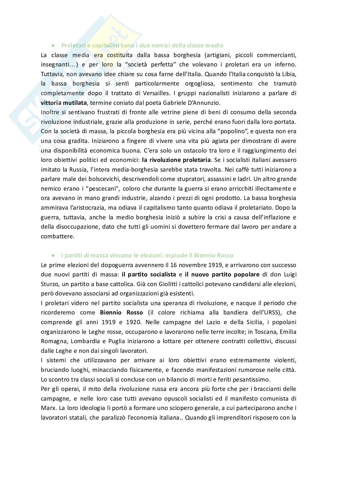 Ascesa del fascismo - Eventi Pag. 2