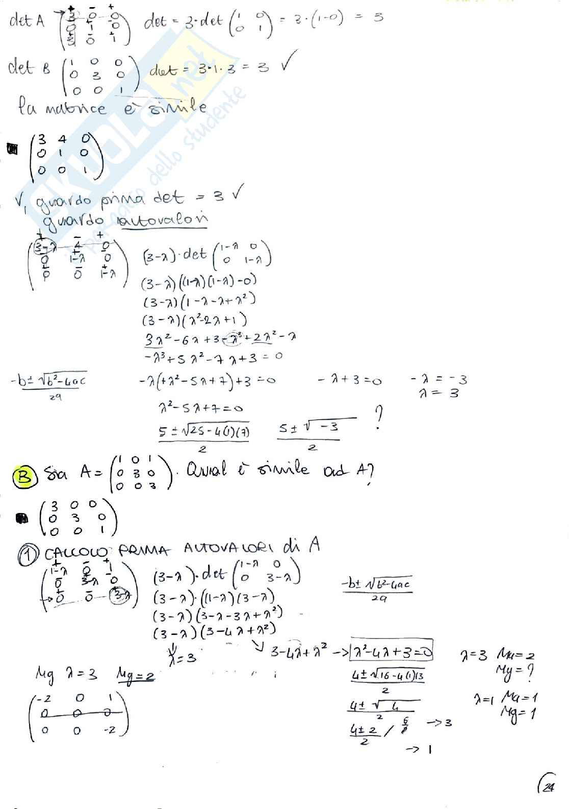 Appunti di Algebra lineare e geometria  Pag. 51