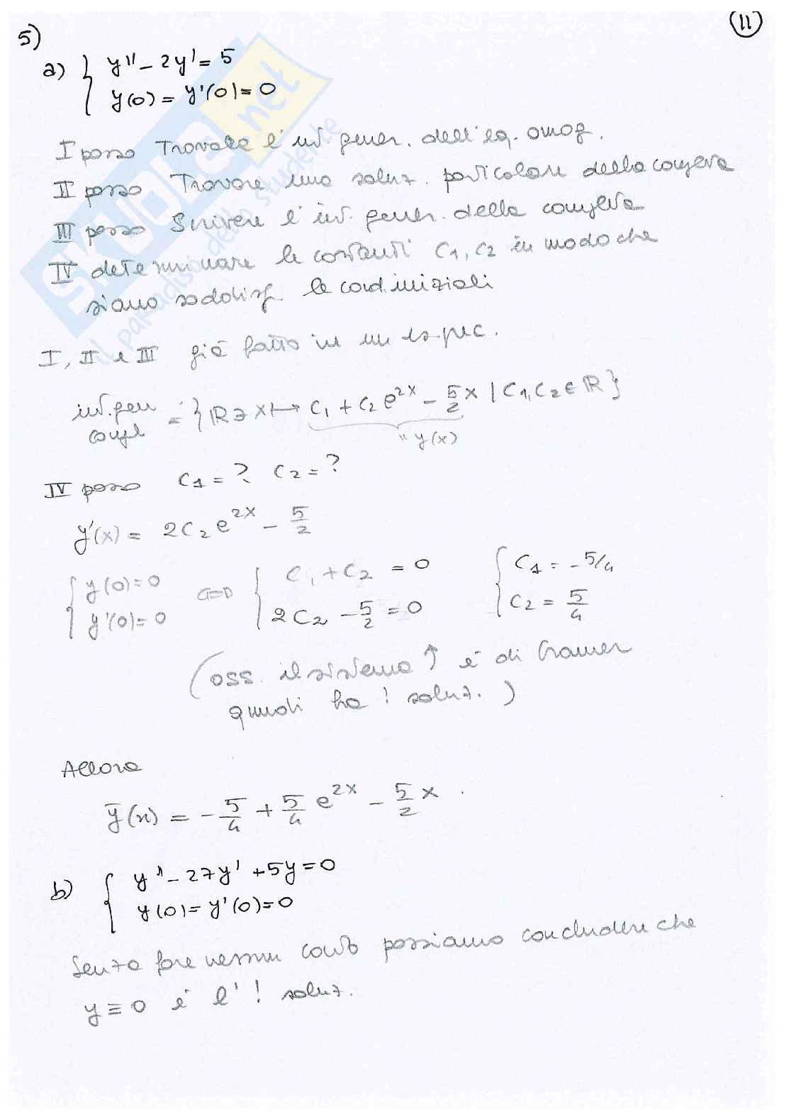 Equazioni differenziali a variabili separabili Pag. 11