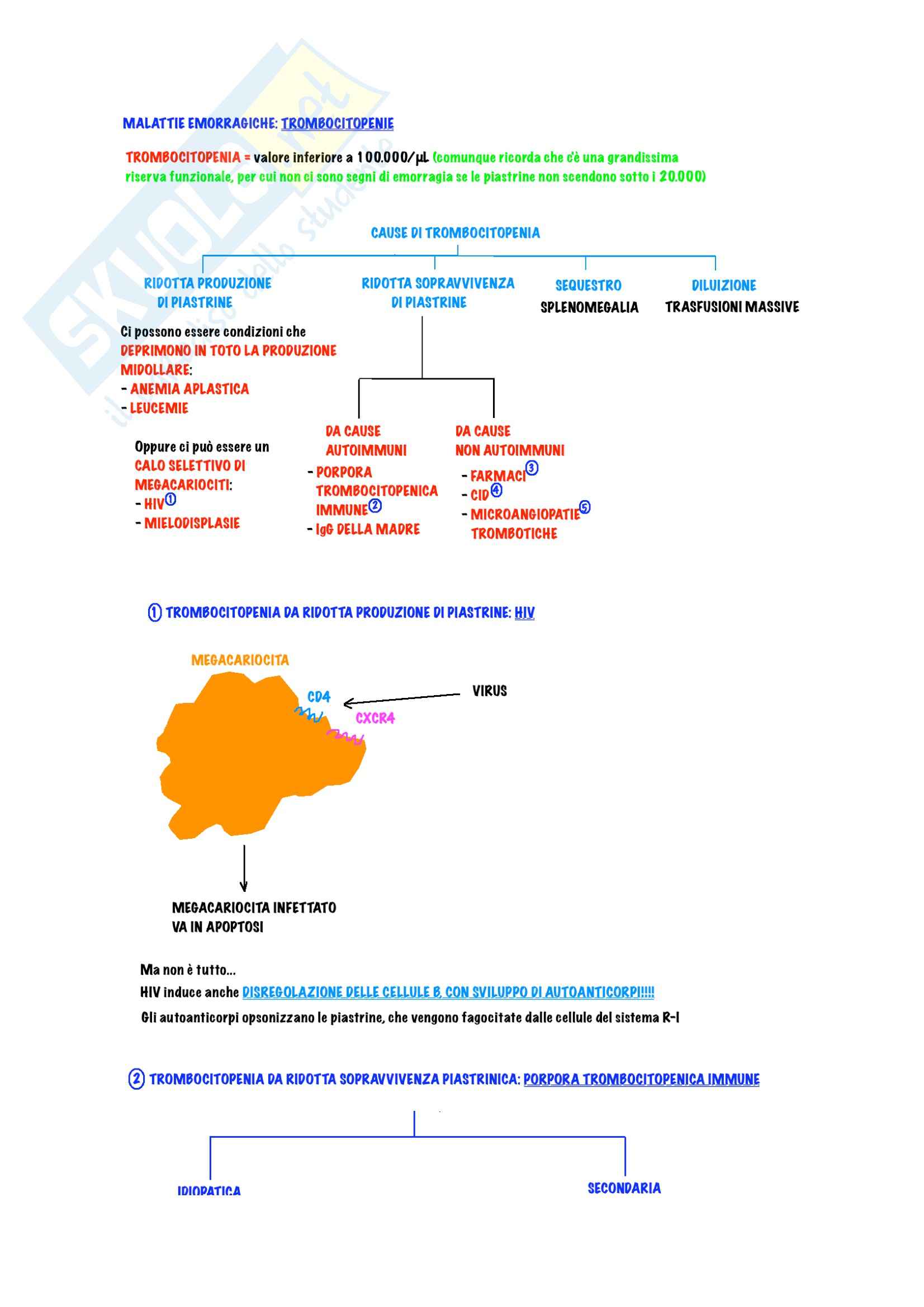 Ematologia - malattie dell'emostasi Pag. 1