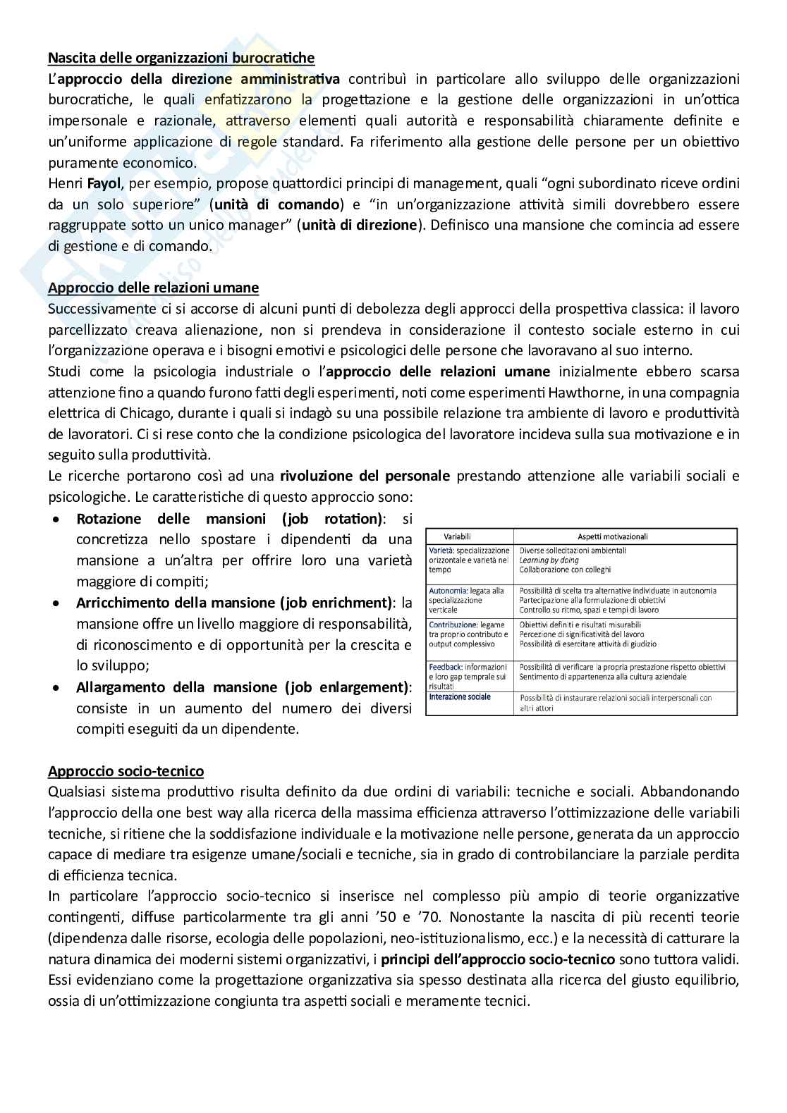Organizzazione aziendale - Appunti secondo parziale Pag. 11