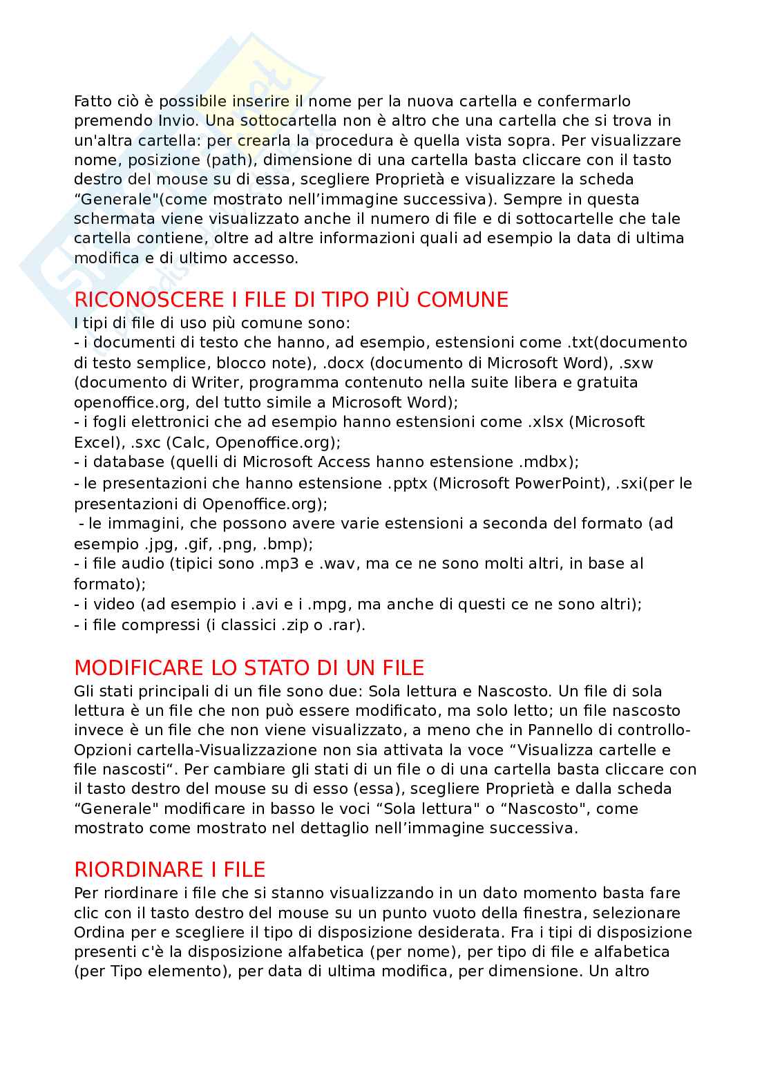 Fondamenti di informatica Pag. 21