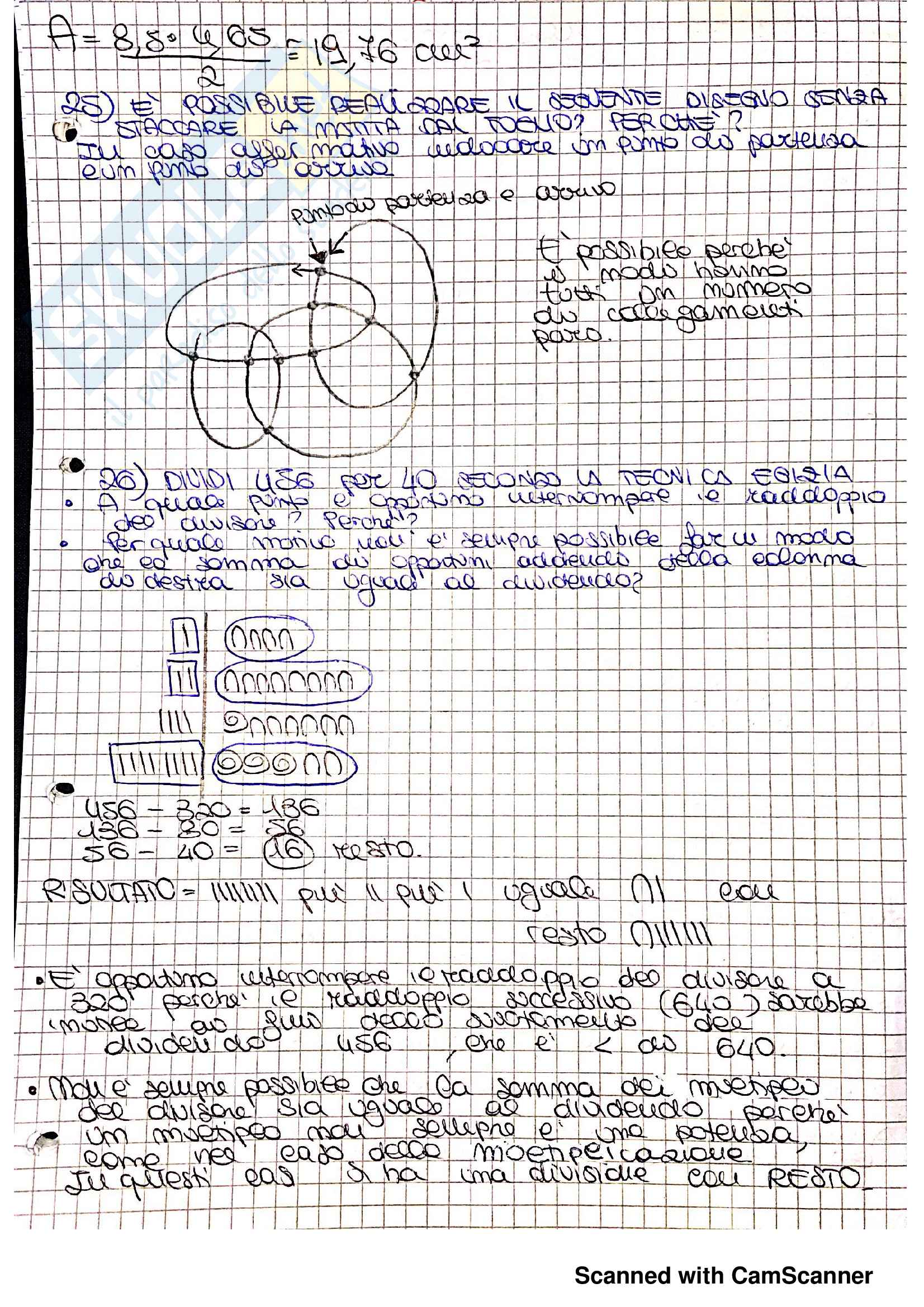 Esercizi Didattica, Epistemologia e Storia della Matematica: moltiplicazioni e divisioni egizie, numerazione babilonese, romana, tecniche di moltiplicazione, congruenza, equiestensione, equiscomponibilità Pag. 21