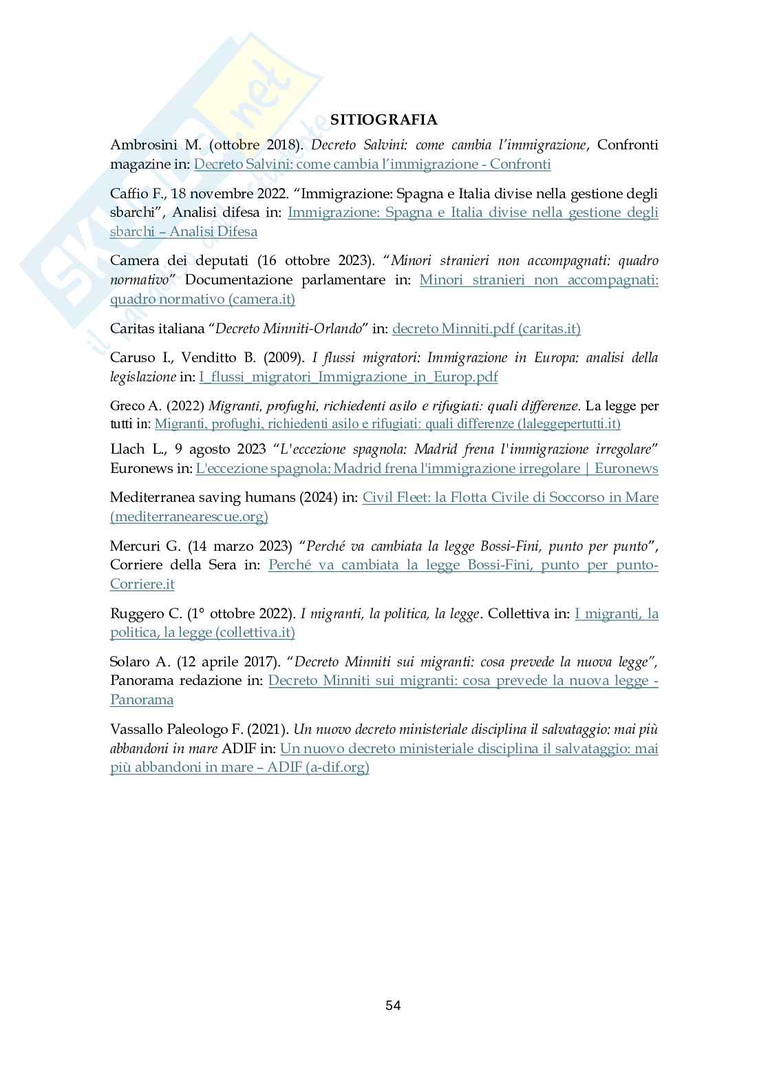 Mare nostrum degli spagnoli e degli italiani: i migranti e la loro gestione Pag. 56