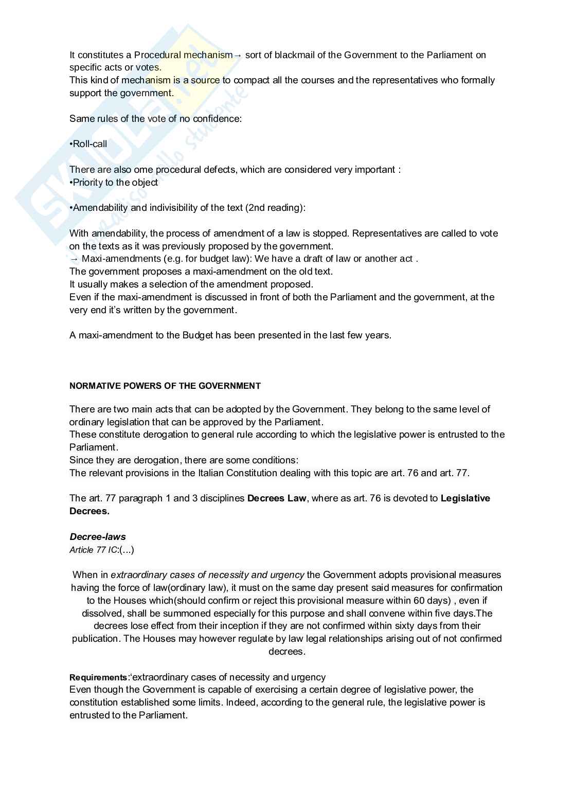 Appunti di Fundamental Law  Pag. 31