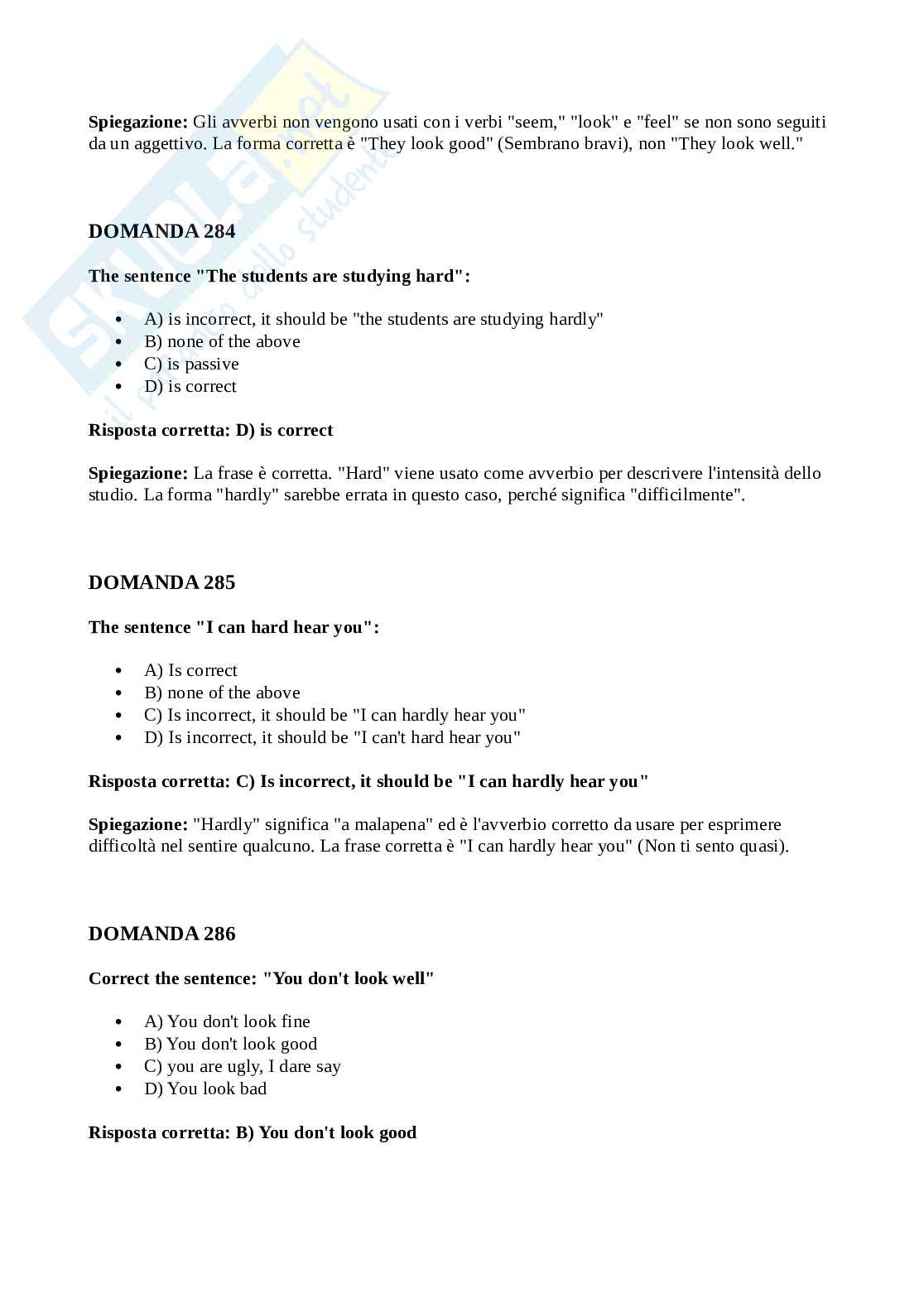 Lingua e traduzione inglese - dalla 239 Pag. 16