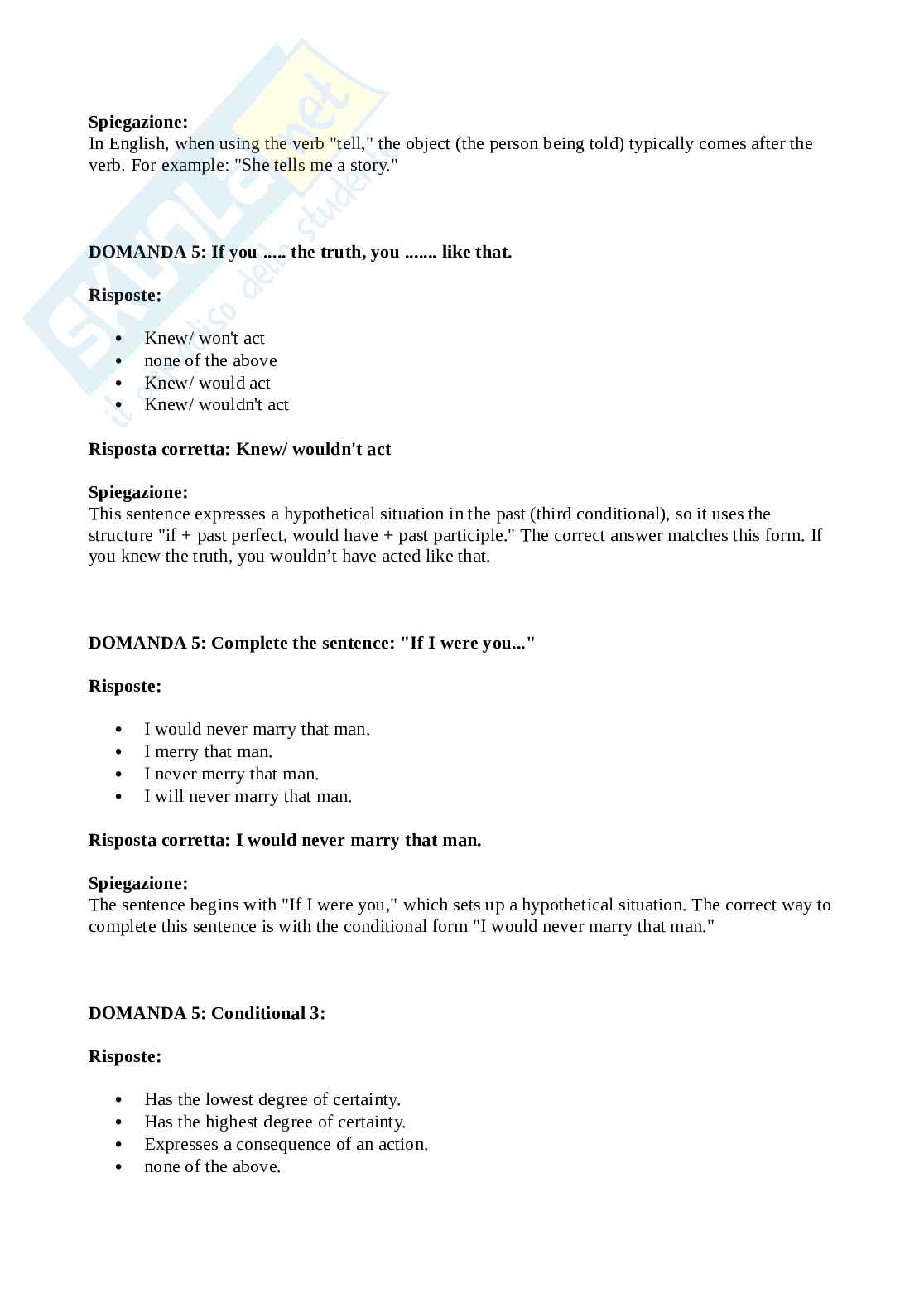 Lingua e traduzione inglese - dalla 239 Pag. 2